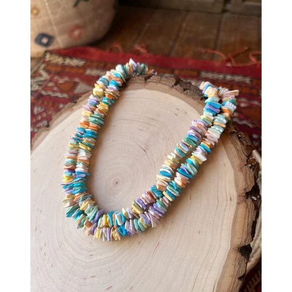 Bohemian Shell Beaded Necklace for Women Colorful Choker Beach Jewelry White - Picture 5 of 5